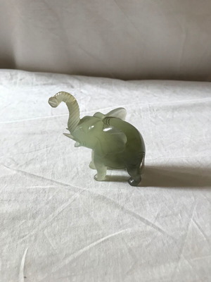 Elephant figurine used, nephrite collectible