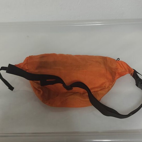 Screw Loose orange waist bag used, adjustable strap, multiple zip pockets