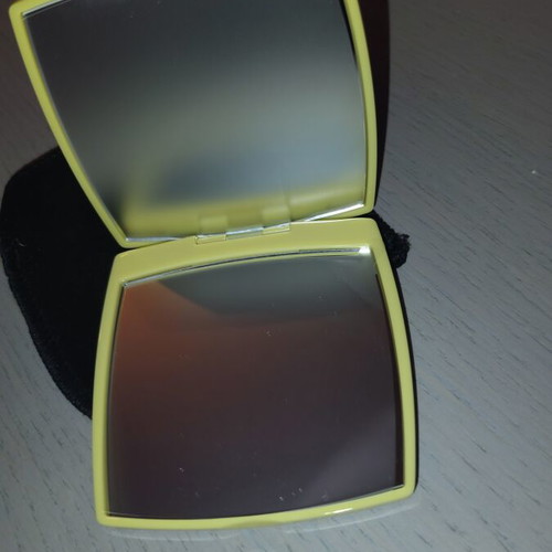 Chanel double mirror yellow new with tags