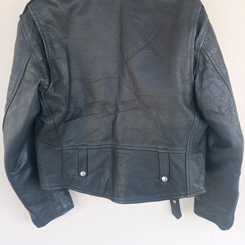 Leather jacket like new, black, size L