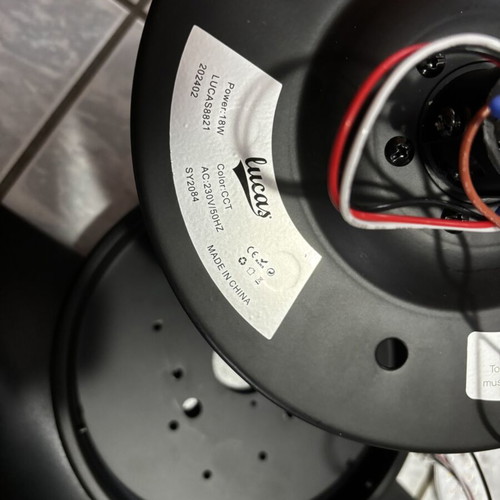 Lucas-SY208 ceiling fan with light, parts needed
