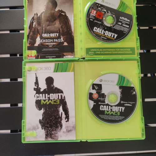 Call of Duty Modern Warfare 3 and Advanced Warfare Xbox 360 games