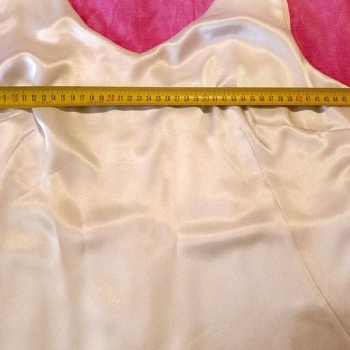 Satin Top Angela Nicole like new, white elegant evening wear