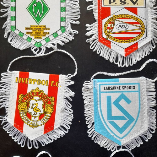 Football Pennants like new, rare and hard-to-find pieces
