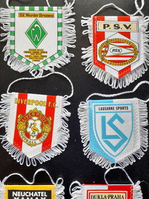Football Pennants like new, rare and hard-to-find pieces
