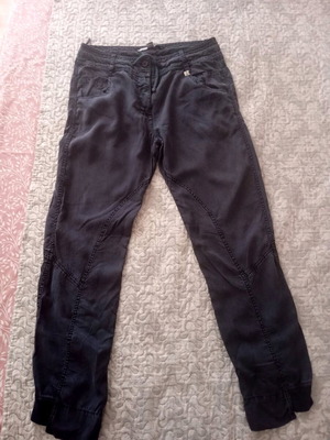 Ale jeans like new, spring-summer fabric, straight fit, size M 38 10, gray and blue