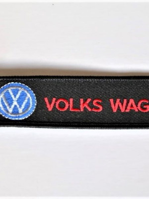 VW Μπρελόκ Υφασμάτινο Κεντητό embroidery ελαφρύ 13 εκατοστά κλειδιά κλειδί