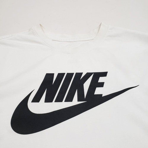 Nike AR5004 men's cotton t-shirt with print, size M, white