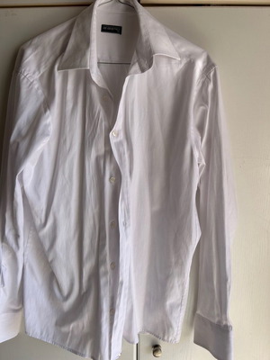Мъжка риза употребявана, размер M, бяла