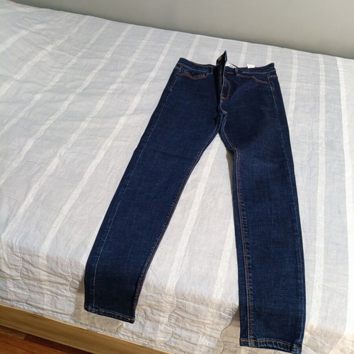 Stradivarius Blue Super High Waist Women's Jeans like new, size 42