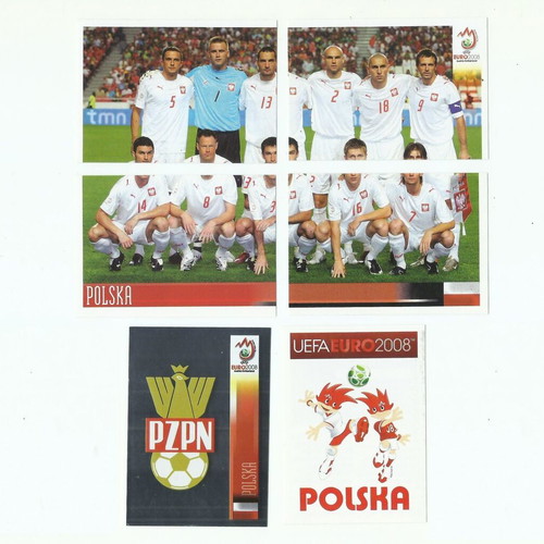 Panini Euro 2008 Poland Football Stickers set of 21 like new