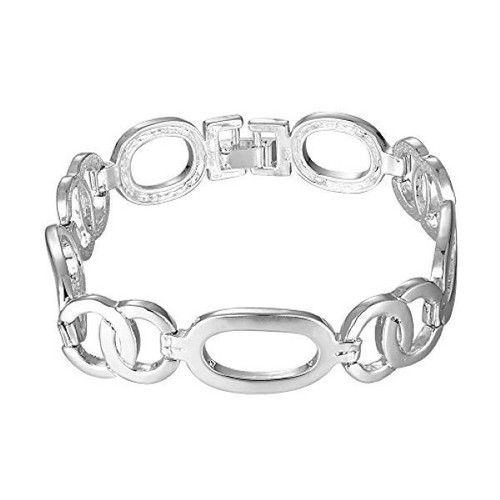 Bracelet with Silver Plated Ellipses New