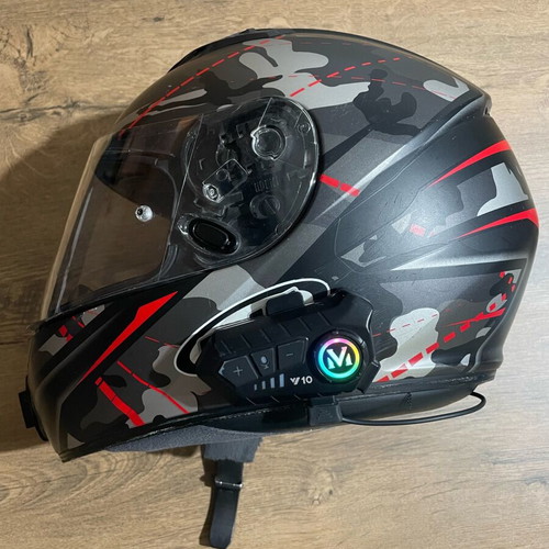 HJC helmet used with two visors and intercom size M