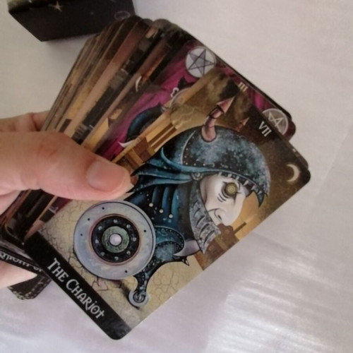 Deviant Moon Tarot handmade used deck with 78 laminated cards
