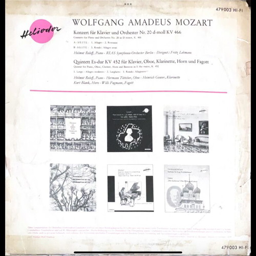 Wolfgang Amadeus Mozart LP μεταχειρισμένο, κλασική
