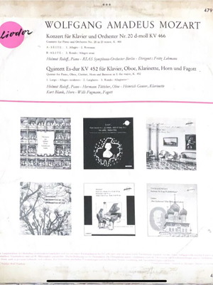Wolfgang Amadeus Mozart LP μεταχειρισμένο, κλασική