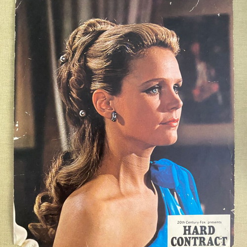 Hard Contract 1969 vintage lobby card with Lee Remick