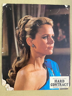 Hard Contract 1969 vintage lobby card with Lee Remick
