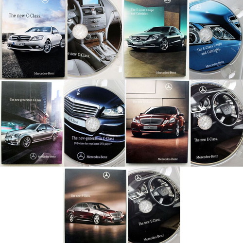Mercedes-Benz 2007-2011 C-Class E-Class Coupe Promo DVD set of 5 new