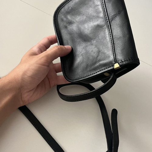 Italian Job Florence leather unisex bag, black