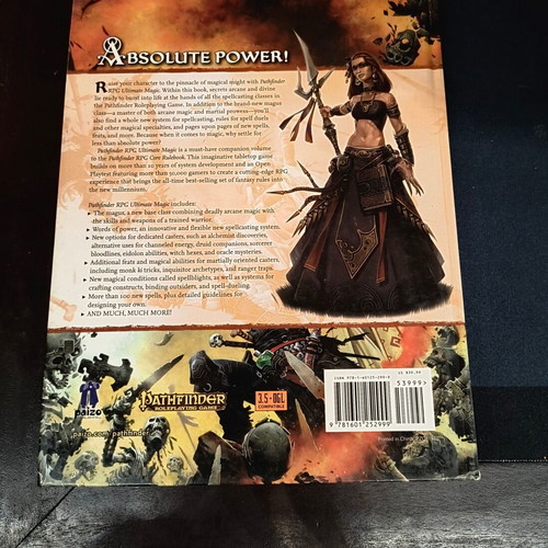 Pathfinder 1st Edition books like new, campaign setting, ultimate magic, gamemastery guide