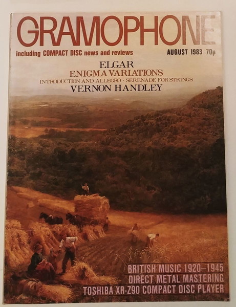 GRAMOPHONE AUG 1983 - BRITISH MUSIC 1920-1945