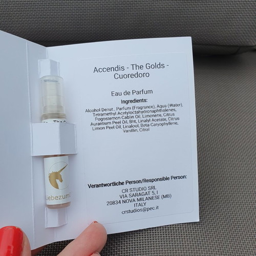 Accendis The Golds Cuoredoro Eau de Parfum sample