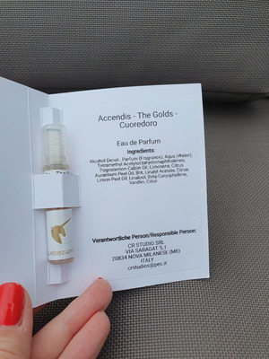Accendis The Golds Cuoredoro Eau de Parfum sample