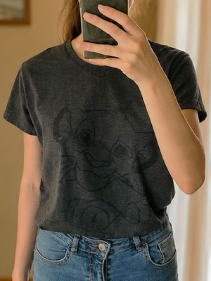 Disney Lion King Simba μαύρο γυναικείο T-shirt μέγεθος M σαν καινούργιο
