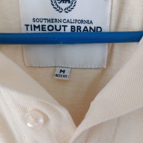 Timeout men's polo shirt like new, beige, size M
