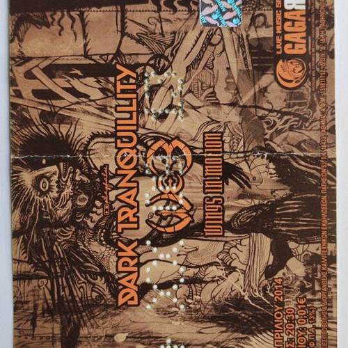 Dark Tranquillity ticket 5/4/2014 like new