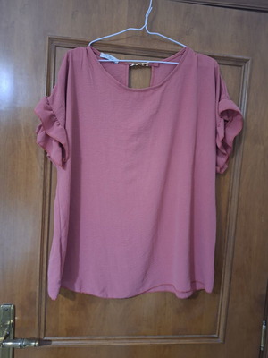 Women's blouse coral one size comfortable fit new