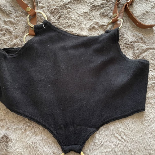 Zini dress medium, like new, black with open back