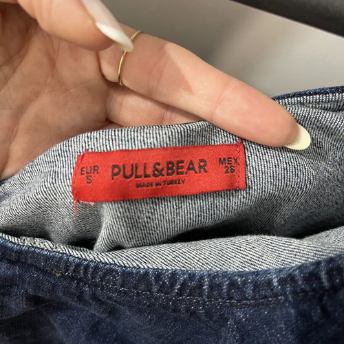 Pull & Bear denim dress size S like new, blue