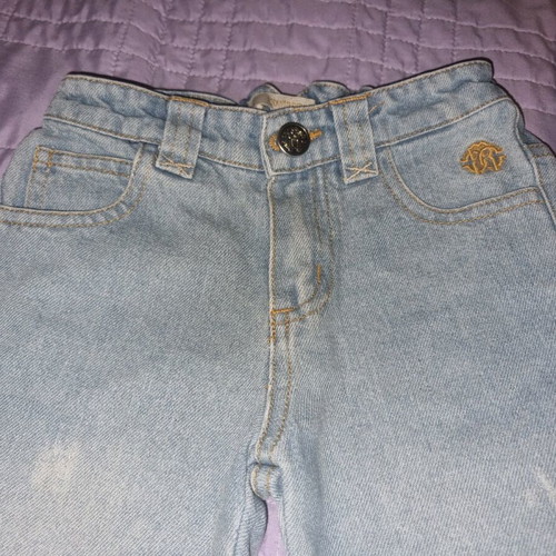 Roberto Cavalli baby denim pants like new, light blue, 24 months