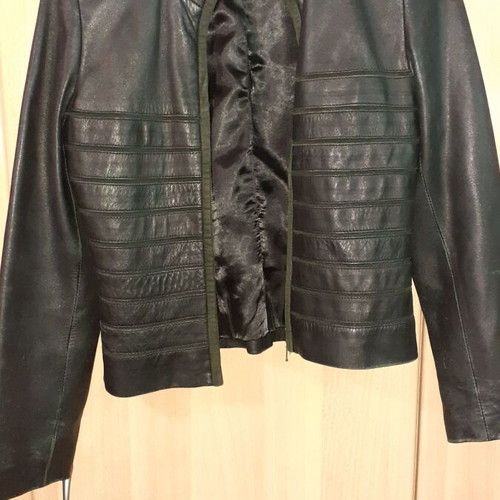 Dino Micheli leather jacket size 38 Small like new, black