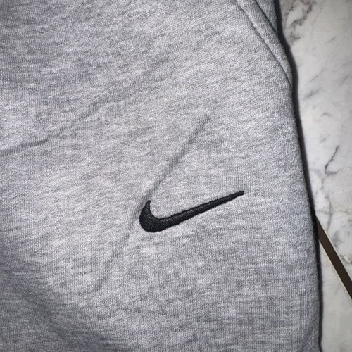 Nike vintage solo swoosh sweatpants, size small, grey and black