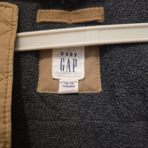 GAP toddler jacket with hood, brown, 12-18 months