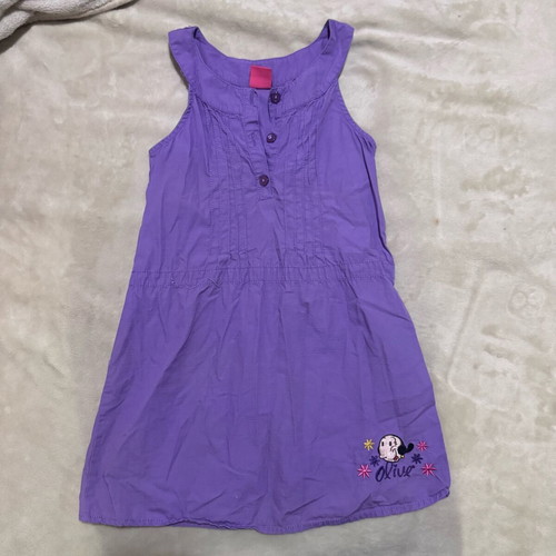 Olive oil girls dress 5-6 years purple like new