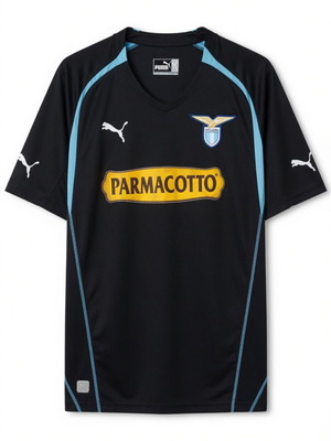 Lazio Puma Black Jersey Parmacotto Sponsor 2003-05 like new