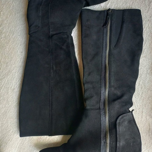 Geox boots used, black suede leather, size 38