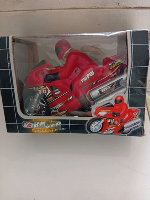 Super Speed Raser Autocycle miniature motorcycle with rider new