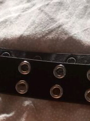 Black belt new with multiple eyelets, size 95