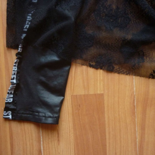 Leggings with lace overlay for dance like new