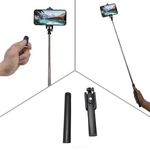 Selfie Stick with Remote Control and Tripod 2-in-1 18-81cm