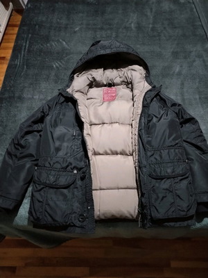 Μπουφάν Zara Kids Μαύρο πουπουλένιο μεταχειρισμένο, μέγεθος 164