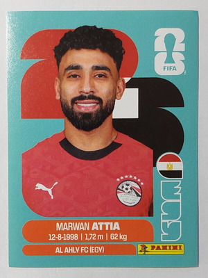 FIFA World Cup 2026 sticker new, Marwan Attia Egypt