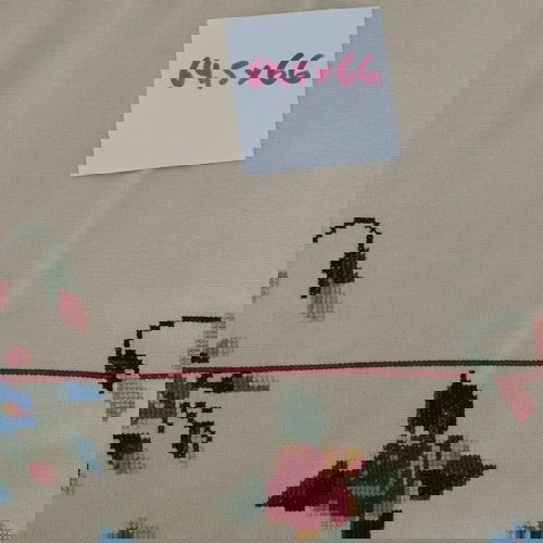 κέντημα καρέ χειροποίητο