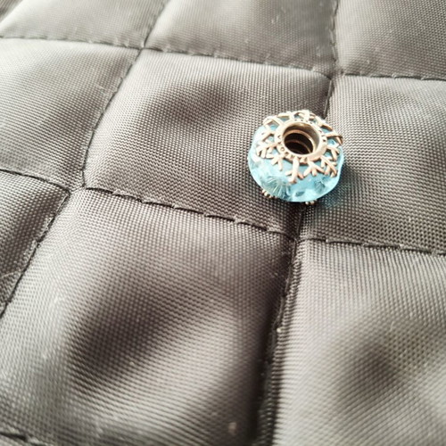 Pandora charms like new, turquoise and silver