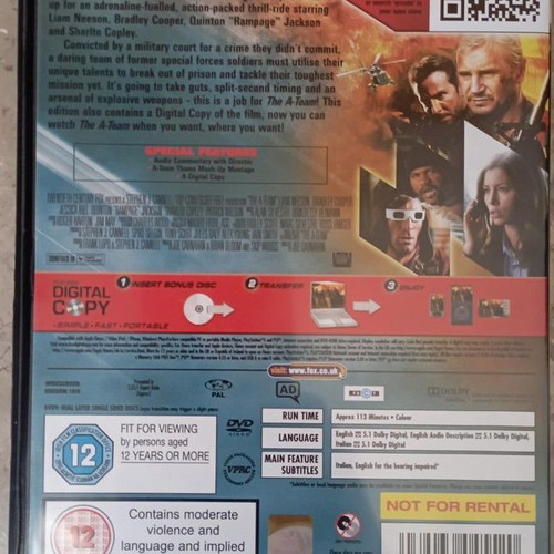 The A-Team DVD like new, 2 discs, 2010, English subtitles
